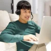 Logitech Zone 750 Wired On-Ear Headset with advanced noise-canceling microphone, simple USB-C and included USB-A adapter, plug-and-play compatibility for all devices