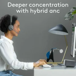 Logitech Zone Wireless 2 Noise Canceling Headset with Hybrid ANC, Native Bluetooth
