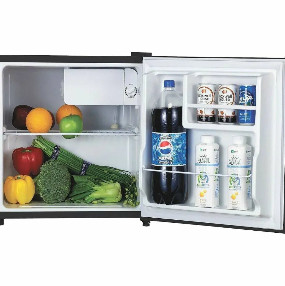 Lorell 1.6 Cu Ft Compact Refrigerator, Black