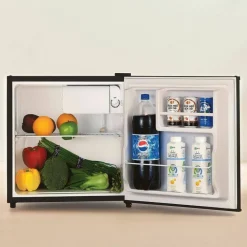 Lorell 1.6 Cu Ft Compact Refrigerator, Black