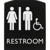 Lorell Arched Unisex Handicap Restroom Sign