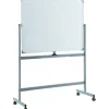 Lorell Magnetic Dry-Erase Whiteboard Easel, 48" x 72", Aluminum Frame With Silver Finish