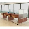 Lorell Adaptable Panel Legs for 50"H Configuration, 18.75"W x 2"D x 48.37"H, Aluminum, Silver, 2 / Set