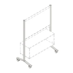 Lorell Adaptable Panel Legs for 50