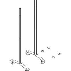 Lorell Adaptable Panel Legs for 50