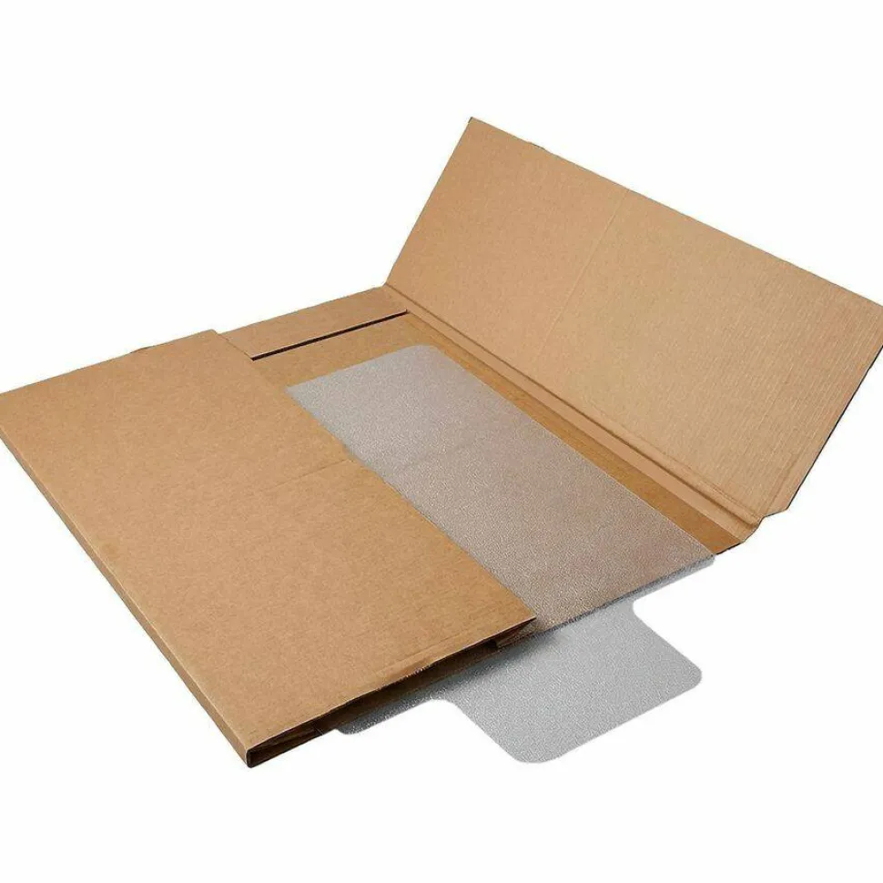 Lorell Beveled Edge Low Pile Studded Chair Mat, 36" x 48", Standard Lip