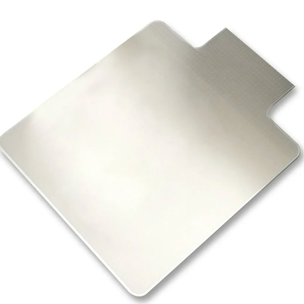 Lorell Beveled Edge Low Pile Studded Chair Mat, 36" x 48", Standard Lip