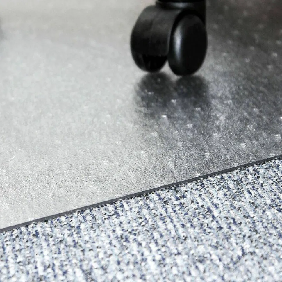 Lorell Big and Tall Polycarbonate Low Pile Studded Chair Mat, 36" x 48"