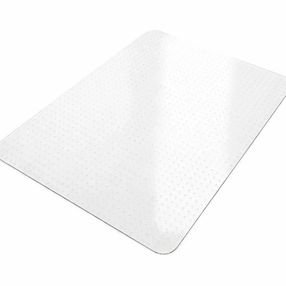 Lorell Big and Tall Polycarbonate Low Pile Studded Chair Mat, 36" x 48"