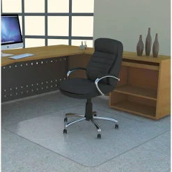 Lorell Big and Tall Polycarbonate Low Pile Studded Chair Mat, 45