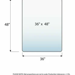 Lorell Big and Tall Polycarbonate Hard Floor Chair Mat, 36