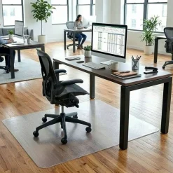 Lorell Big and Tall Polycarbonate Hard Floor Chair Mat, 36
