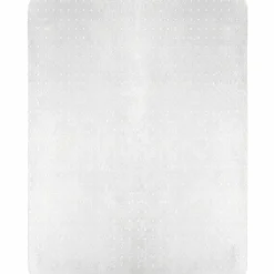 Lorell Big and Tall Polycarbonate Low Pile Studded Chair Mat, 46