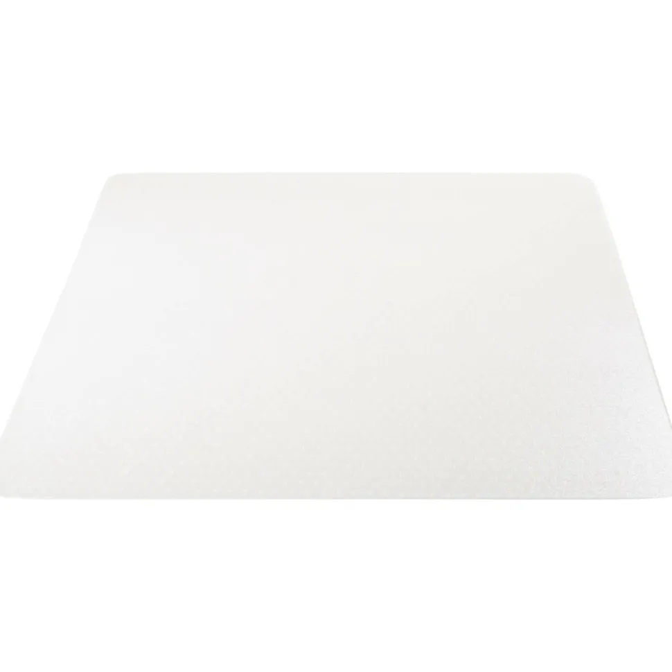 Lorell Big and Tall Polycarbonate Low Pile Studded Chair Mat, 46" x 60"