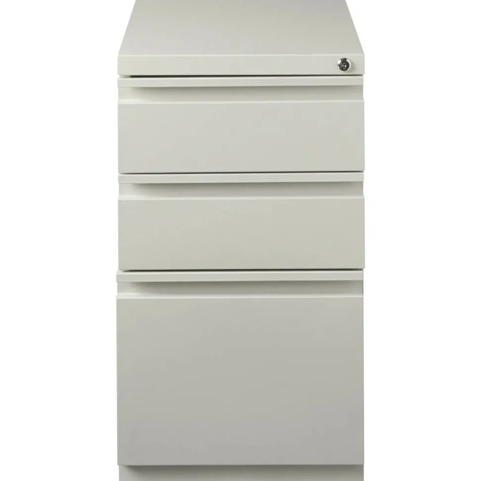 Lorell 20" Box/Box/File Mobile File Cabinet with Full-Width Pull