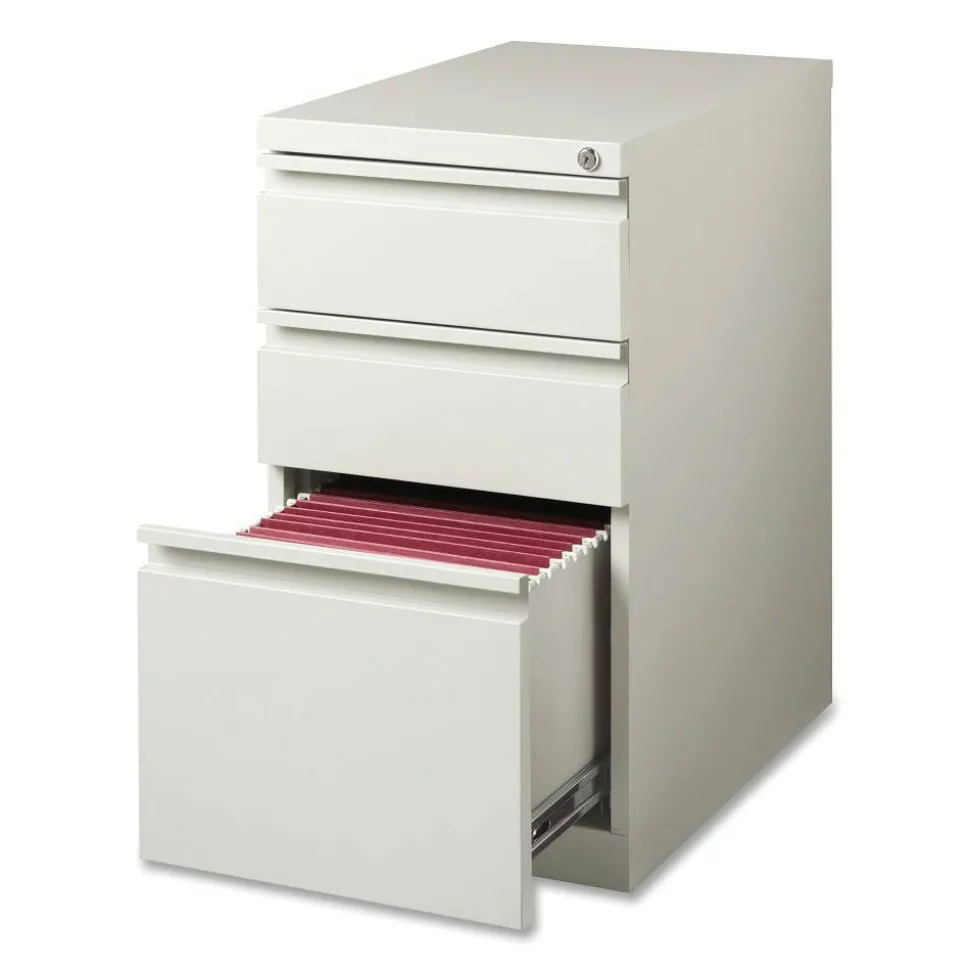 Lorell 23" Box/Box/File Mobile File Cabinet with Full-Width Pull