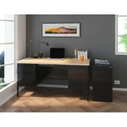 Lorell 23" Box/Box/File Mobile File Cabinet with Full-Width Pull