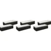 Lorell Chalkboard Erasers - Noiseless, Dustless - Black - Felt - 6 / Bundle