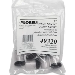 Lorell Clear Sleeve Hard Floor Protectors, Set Of 8