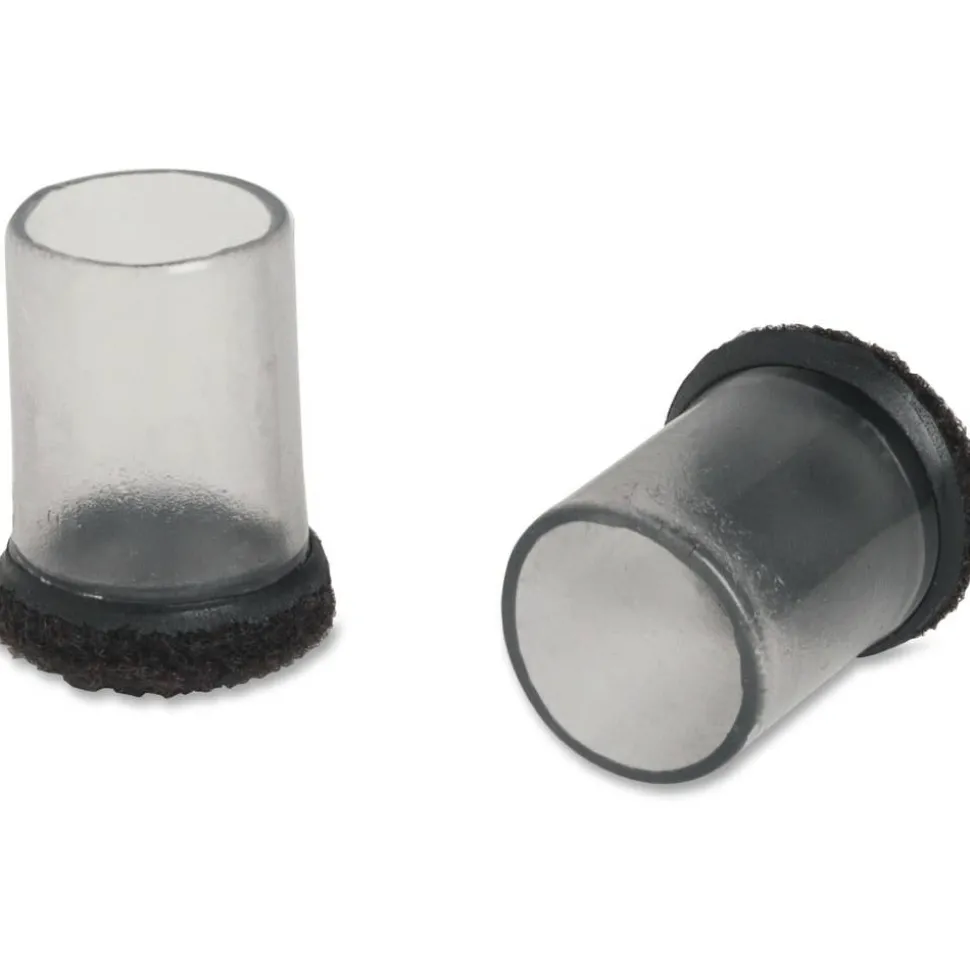 Lorell Clear Sleeve Hard Floor Protectors, Set Of 8