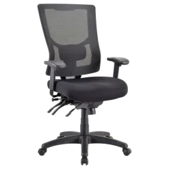 Lorell Conjure Executive High-Back Ergonomic Mesh Chair, Black