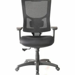 Lorell Conjure High-Back Swivel/Tilt Office Chair - Fabric, Polyurethane, Molded Foam Seat Material - High Back - Black - Armrest - 1Each