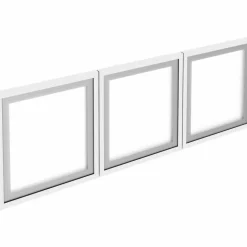 Lorell Desk-Mount 48" Hutch Frosted Glass Door, Finish: Frost, For Hutch