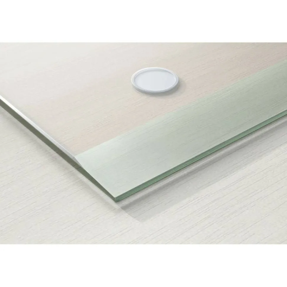 Lorell Desk Pad - Rectangular - 24" Width - Rubber - Clear