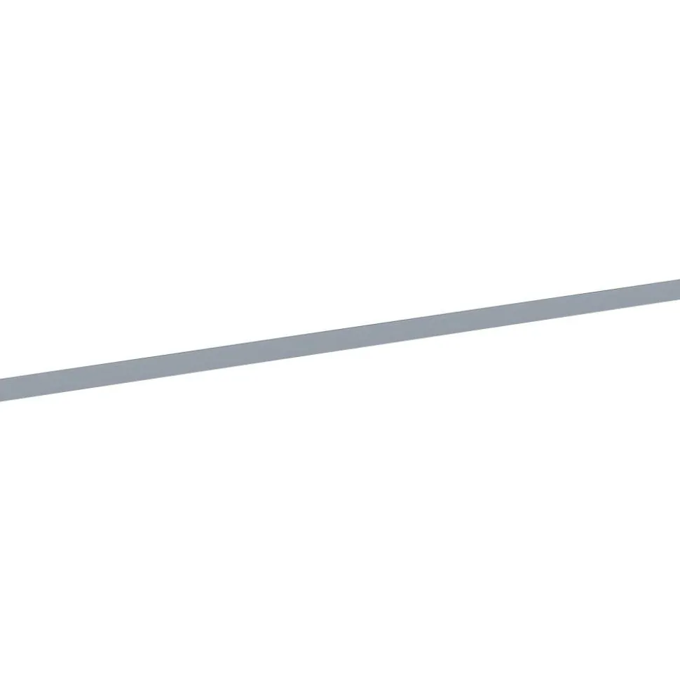 Lorell Double-wide Horizontal Panel Strip for Adaptable Panel System, 67"W x 0.50"D x 1.80"H, Aluminum, Silver
