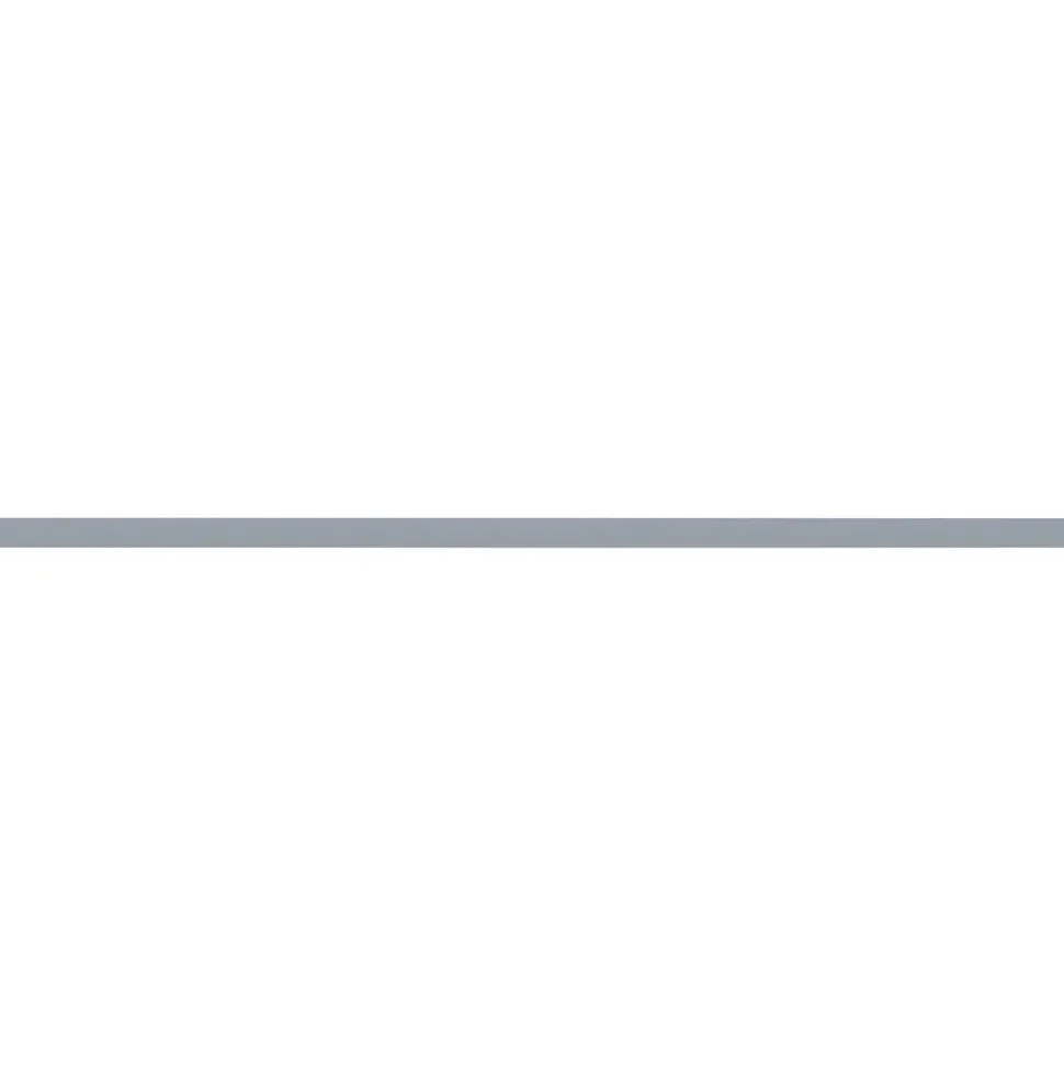 Lorell Double-wide Horizontal Panel Strip for Adaptable Panel System, 67"W x 0.50"D x 1.80"H, Aluminum, Silver