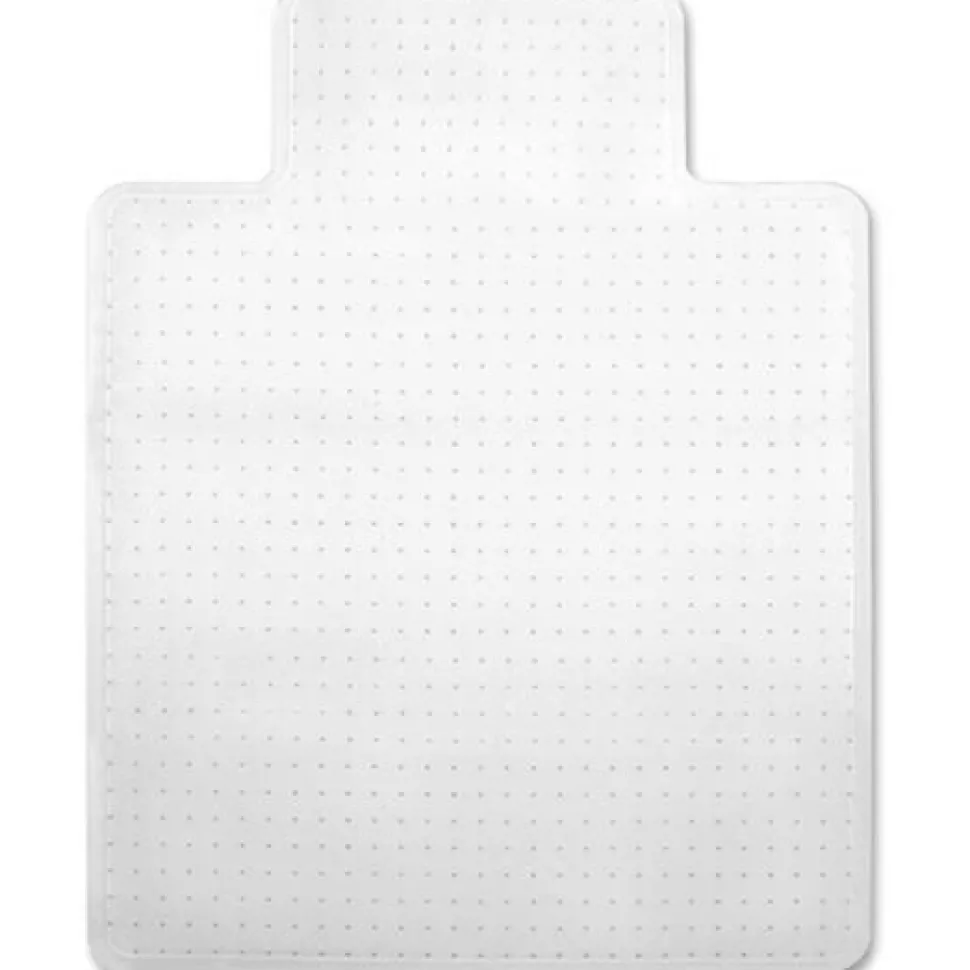 Lorell Economy Studded Chair Mat, 36" x 48", Standard Lip