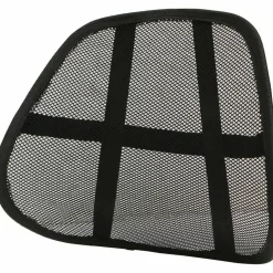 Lorell Ergo Lumbar Back Support, Mesh, Black