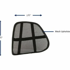 Lorell Ergo Lumbar Back Support, Mesh, Black