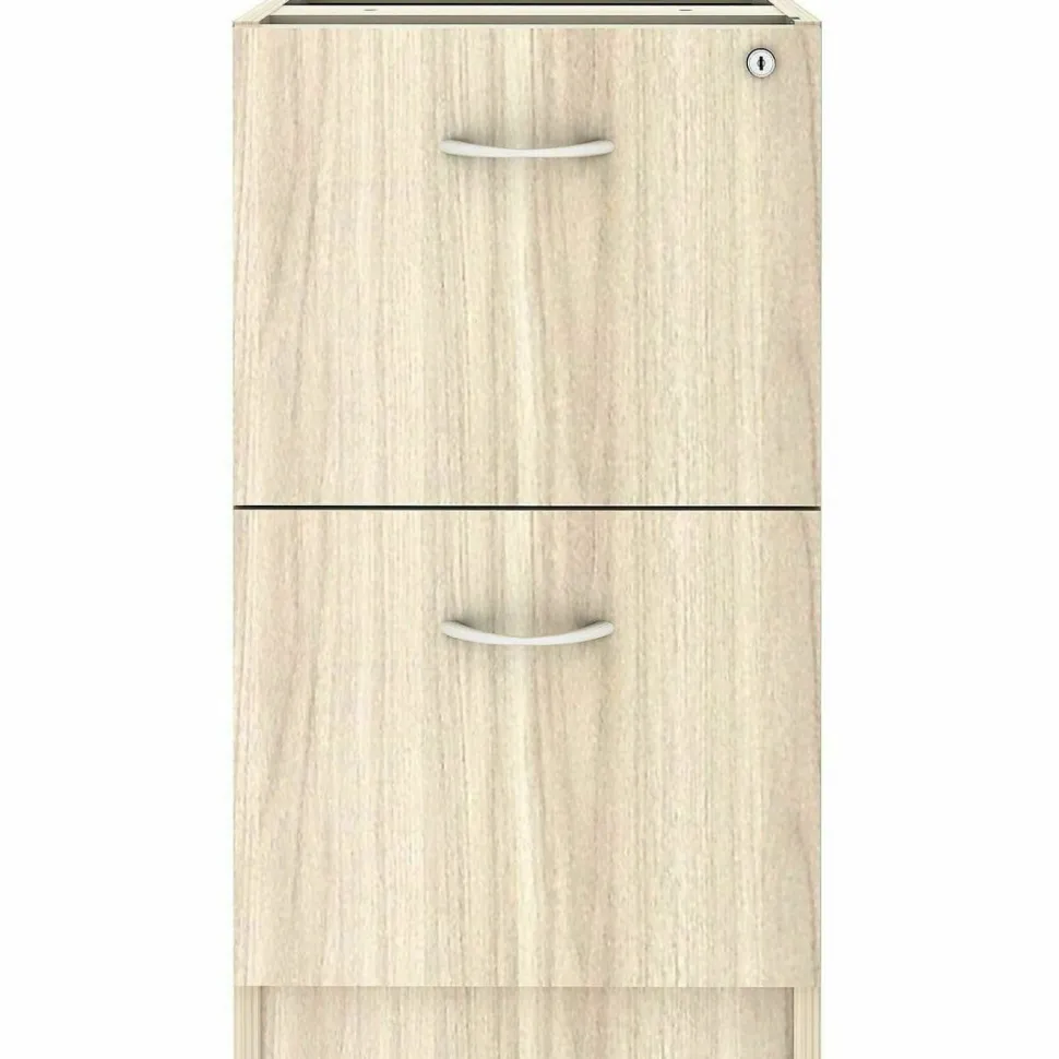 Lorell Essentials 2-Drawer Fixed Pedestal File Cabinet