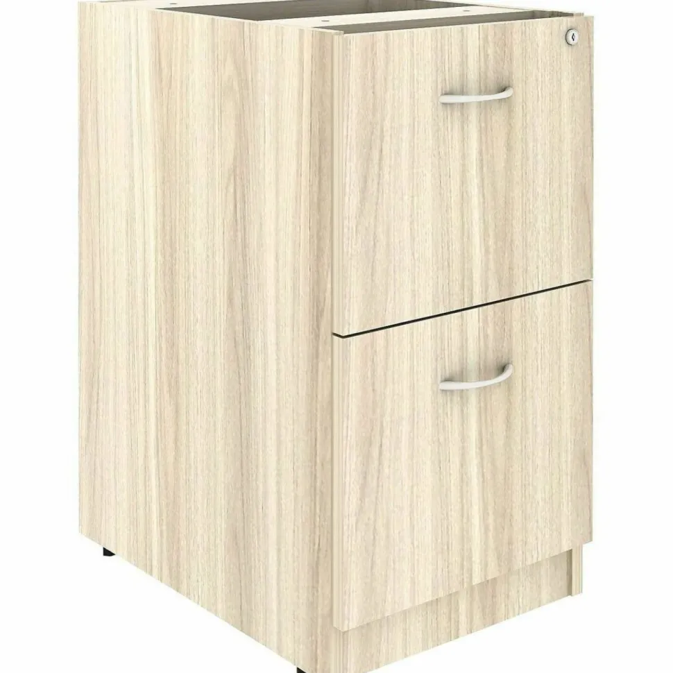 Lorell Essentials 2-Drawer Fixed Pedestal File Cabinet