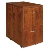 Lorell Essentials 22"D Vertical 2-Drawer Mobile Pedestal File Cabinet, Cherry