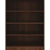 Lorell Essentials 48"H 4-Shelf Bookcase, Walnut