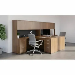 Lorell Essentials 48"H 4-Shelf Bookcase, Walnut