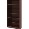Lorell Essentials 72"H 6-Shelf Bookcase, Mahogany