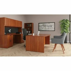 Lorell Essentials Hutch With Doors, 72