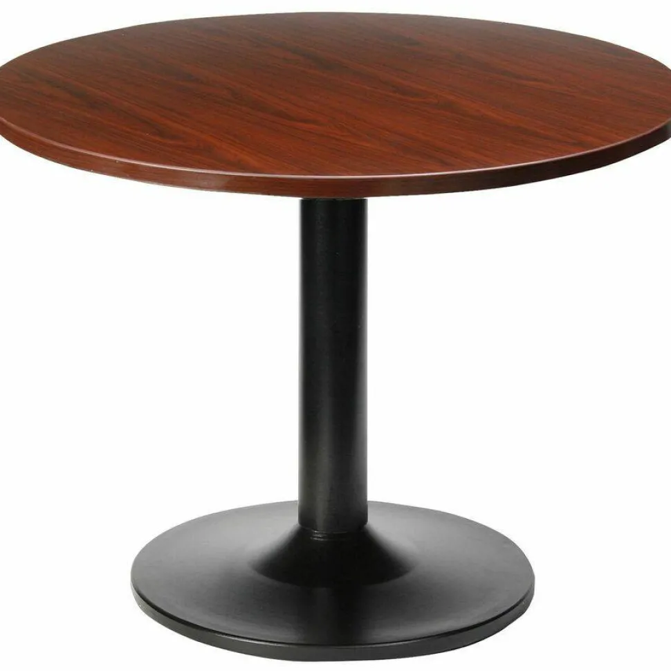 Lorell Essentials Round Table Top, 42"D, Mahogany