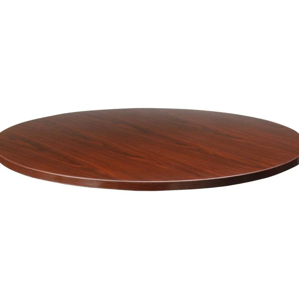 Lorell Essentials Round Table Top, 42"D, Mahogany