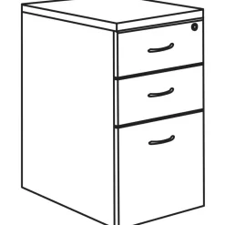 Lorell Essentials Series Box/Box/File Mobile File Cabinet