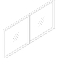 Lorell Essentials Series Hutch Door, For 36