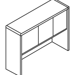 Lorell Essentials Series Hutch, 60