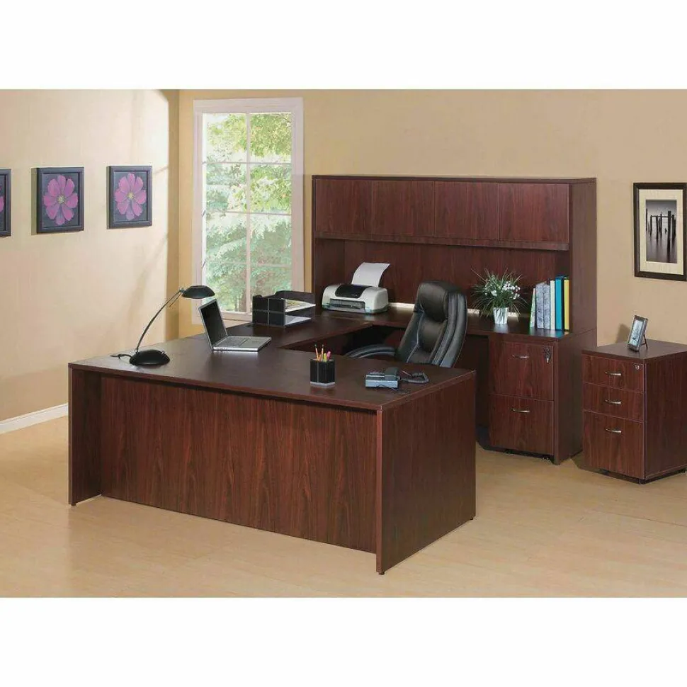 Lorell Essentials Series Hutch, 48"W, Mahogany