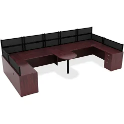 Lorell Essentials Series Hutch, 60"W, Mahogany