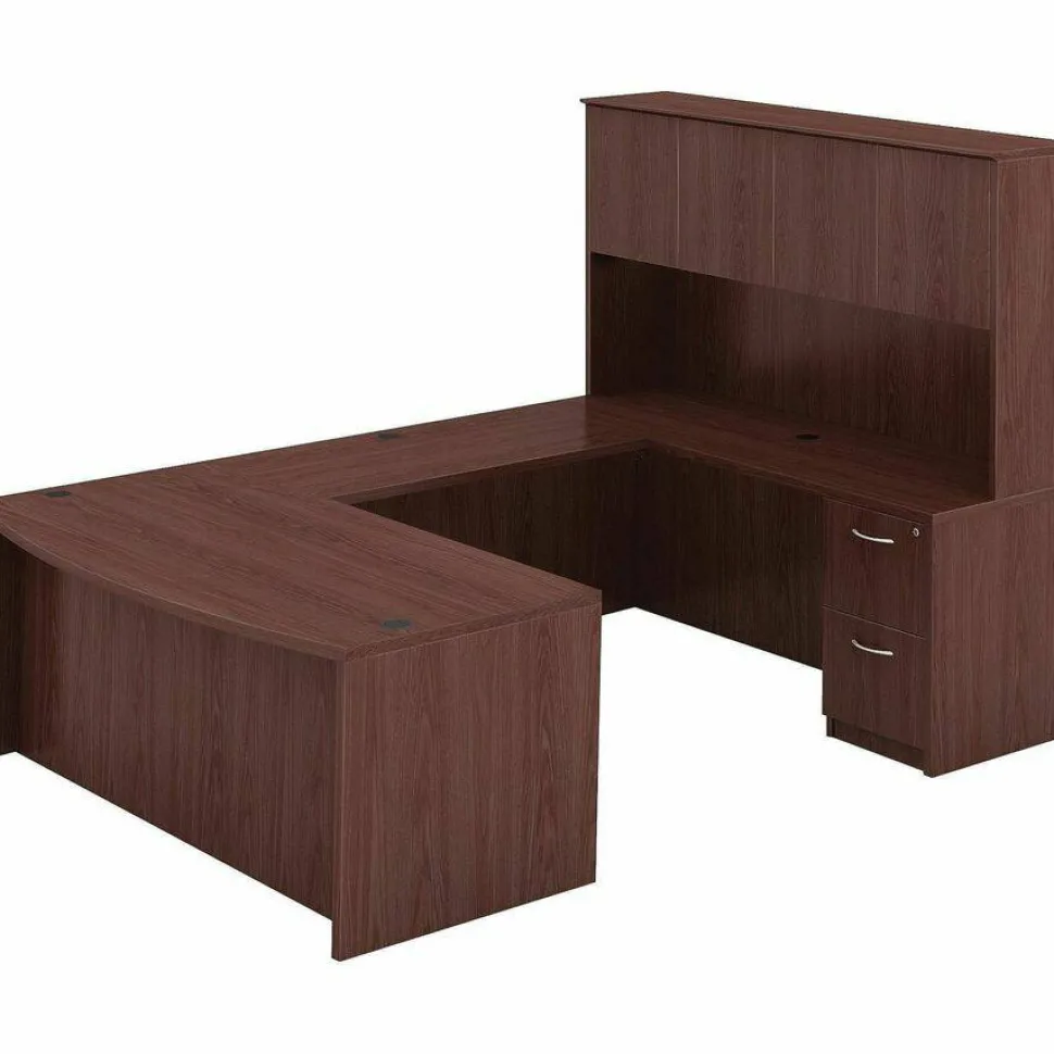 Lorell Essentials Series Hutch, 60"W, Mahogany