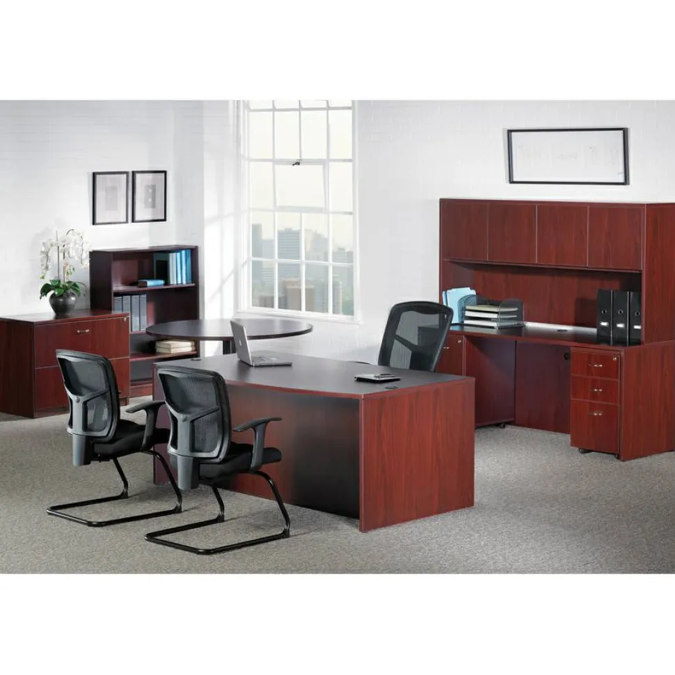 Lorell Essentials Series Hutch, 60"W, Mahogany