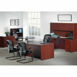 Lorell Essentials Series Hutch, 66"W, Mahogany